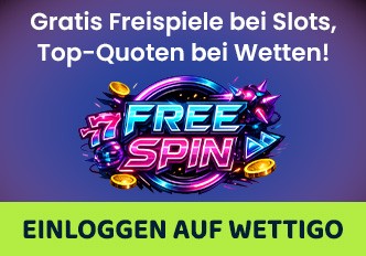 einloggen-auf-wettigo Gratis Freispiele mit Free Spin Symbol und Wettangeboten